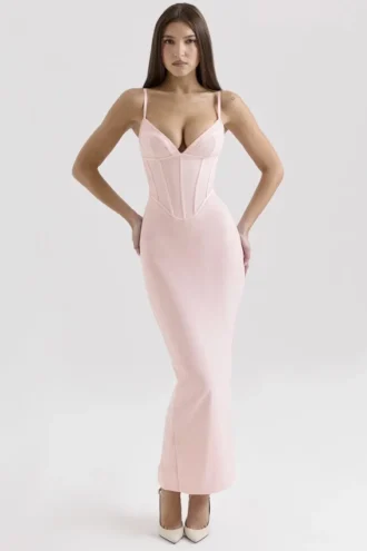 Romy Roze Mesh Bodycon Maxi-jurk
