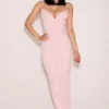 Romy Roze Mesh Bodycon Maxi-jurk