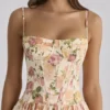 Rona Maxi-jurk van katoen met Warm Rose-print