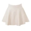 Rosina crèmekleurige mini-rok met volant van wol en kasjmier