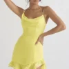 Rossella Buttercup Ruffle Mini Jurk
