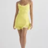 Rossella Buttercup Ruffle Mini Jurk
