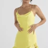 Rossella Buttercup Ruffle Mini Jurk