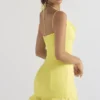 Rossella Buttercup Ruffle Mini Jurk