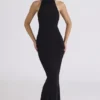 Sadira Zwarte Maxi-jurk met open rug – Limited Edition