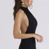 Sadira Zwarte Maxi-jurk met open rug – Limited Edition