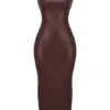 Sahara Cocoa veganistische leren maxi-jurk