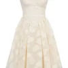 Saige Vintage crèmekleurige mini-jurk met bloemenprint