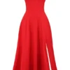 Saira Scarlet midi-zomerjurk