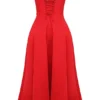 Saira Scarlet midi-zomerjurk