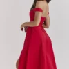 Saira Scarlet midi-zomerjurk