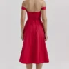 Saira Scarlet midi-zomerjurk