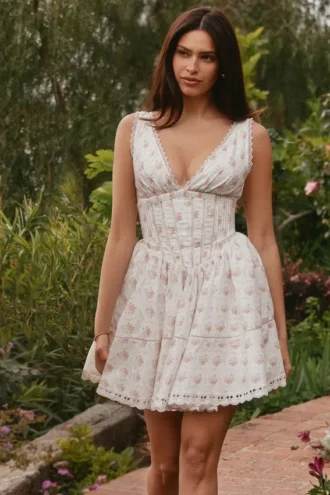 Salma Rose mini-jurk met print