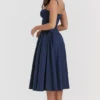Samaria French Navy korsetjurk voor de zomer
