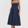 Samaria French Navy korsetjurk voor de zomer