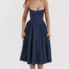 Samaria French Navy korsetjurk voor de zomer