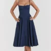 Samaria French Navy korsetjurk voor de zomer