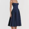 Samaria French Navy korsetjurk voor de zomer