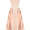 Samaria Peach Parfait Twill Korsetten-Jurken