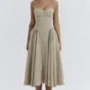 Samaria Taupe korsetjurk voor de zomer