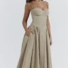 Samaria Taupe korsetjurk voor de zomer
