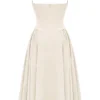 Samaria Vintage crèmekleurige korsetjurk voor de zomer