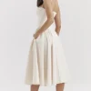Samaria Vintage crèmekleurige korsetjurk voor de zomer