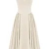 Samaria Vintage crèmekleurige korsetjurk voor de zomer