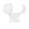 Samaya witte top met plooien