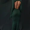 Sancha bosgroene gebreide maxi-jurk