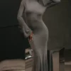 Sancha Steel Metallic maxi-jurk