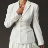Sariah ivoorkleurige getailleerde Blazer