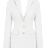 Sariah ivoorkleurige getailleerde Blazer