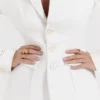 Sariah ivoorkleurige getailleerde Blazer