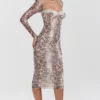 Seraphina korsetjurk met slangenprint