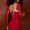 Seraphina Scarlet korsetten-jurk