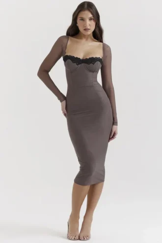 Seraphina Smoke korsetten-jurk