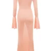 Sereia Sorbet metallic gebreide maxi-jurk