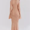 Sereia Sorbet metallic gebreide maxi-jurk