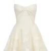 Serenita Vintage crèmekleurige mini-jurk met bloemenprint