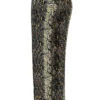 Serina veganistische leren broek met slangenprint