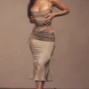 Chantelle Latte satijnkorset
