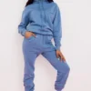 Halo Azure katoenen fleece-rug oversized Hoodie