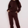 Sky Chocolate joggingbroek met fleece achterkant