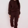 Halo Chocolate katoenen fleece-back oversized Hoodie