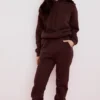 Sky Chocolate joggingbroek met fleece achterkant