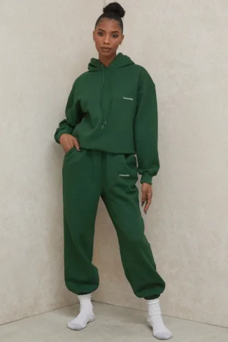 Sky Green joggingbroek met fleece binnenkant