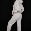 Sky lichtgrijze joggingbroek met fleece achterkant