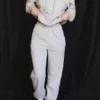 Sky lichtgrijze joggingbroek met fleece achterkant
