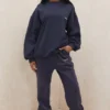 Sky Navy joggingbroek met fleece binnenkant